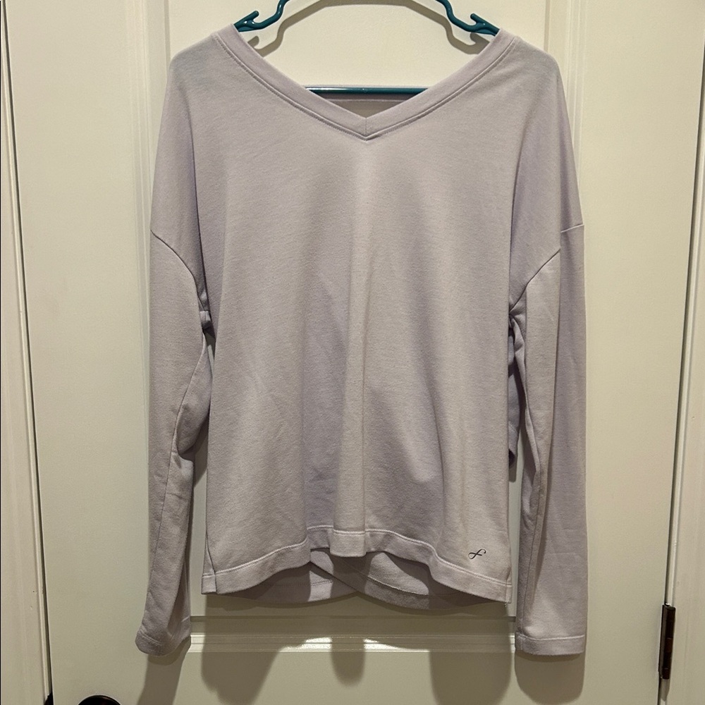 Women's Light Purple Open back Top